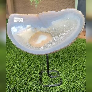 Desert Dawn” – Natural Agate Slice | 4.60 lb | 10.5” x 6.5” x 1.8” (approx.) ✨